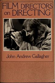 Cover of: Film directors on directing