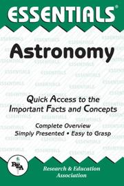 Cover of: essentials of astronomy | Charles O. Brass