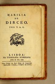 Cover of: Marilia de Dirceo