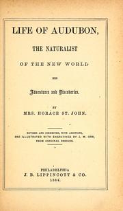 Cover of: Life of Audubon, the naturalist of the New World: his adventures and discoveries