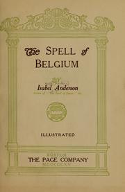 Cover of: The spell of Belgium