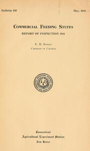 Cover of: Commercial feeding stuffs: report on inspection, 1941