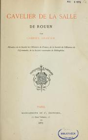 Cover of: Cavelier de La Salle de Rouen