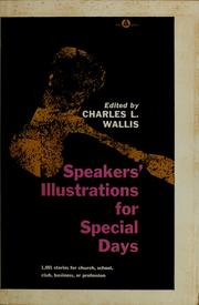 Cover of: Speakers' illustrations for special days.