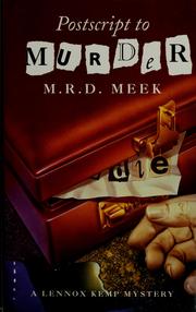 Cover of: Postscript to murder