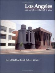 Cover of: Los Angeles, an architectural guide