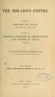 Cover of: The mikado's empire. by William Elliot Griffis