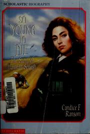Cover of: So young to die: the story of Hannah Senesh