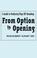 Cover of: From option to opening