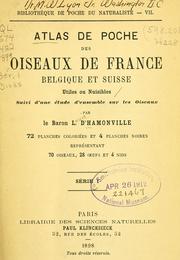 Cover of: Atlas de poche des oiseaux de France, Suisse, et Belgique, utiles ou nuisibles by Hamonville, Jean Charles Louis Tardif baron d'