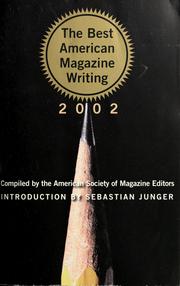 Cover of: The best American magazine writing, 2002