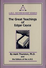Cover of: The great teachings of Edgar Cayce
