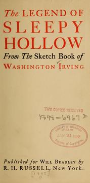 Cover of: The Legend of Sleepy Hollow: from the sketch book of Washington Irving