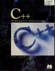 Cover of: C++ techniques and applications