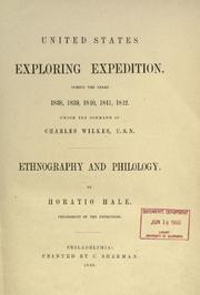 Cover of: United States Exploring Expedition : during the years 1838, 1839, 1840, 1842 under the command of Charles Wilkes, U.S.N. by Horatio Emmons Hale