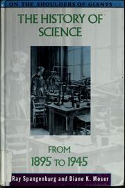 Cover of: The history of science from 1895 to 1945