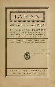 Cover of: Japan, the place and the people