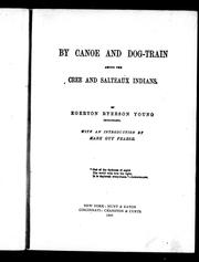 By canoe and dog train among the Cree and Salteaux Indians by Egerton R. Young