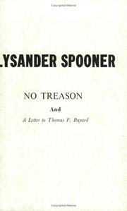 Cover of: No Treason (Libertarian Broadsides Series : No 5)