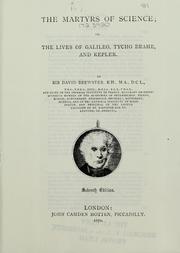 Cover of: The martyrs of science by Sir David Brewster