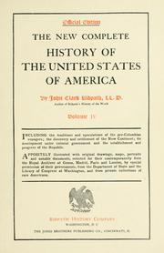Cover of: The new complete History of the United States of America: Official ed