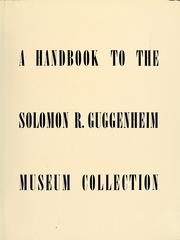 Cover of: A handbook to the Solomon R. Guggenheim Museum collection