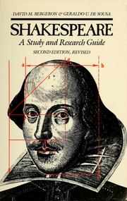 Cover of: Shakespeare: a study and research guide