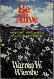 Cover of: Be alive by Warren W. Wiersbe