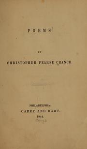 Cover of: Poems by Christopher Pearse Cranch