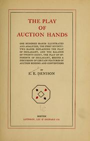 The play of auction hands by Edward Elias Denison