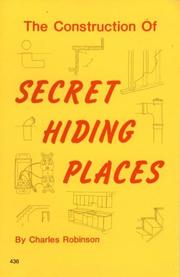 Cover of: Construction of Secret Hiding Places