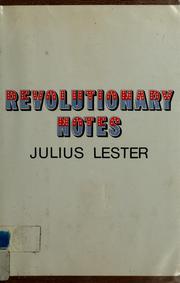 Cover of: Revolutionary notes.
