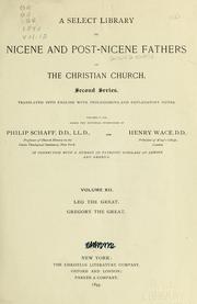 Cover of: A Select library of Nicene and post-Nicene fathers of the Christian church .