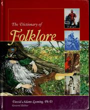 Cover of: The dictionary of folklore
