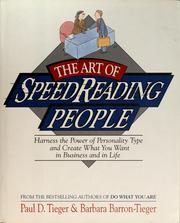 Cover of: The art of speedreading people by Paul D. Tieger