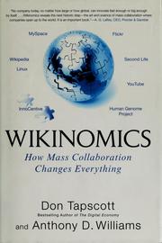 Cover of: Wikinomics: how mass collaboration changes everything