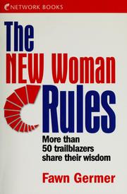 Cover of: The new woman rules by Fawn Germer