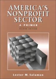 Cover of: America's Nonprofit Sector : A Primer