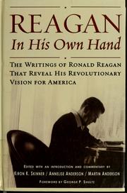 Cover of: Reagan, in his own hand