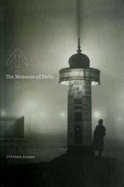 Cover of: The measure of Paris
