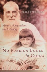 Cover of: No foreign bones in China by Peter Stursberg