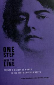 Cover of: One step over the line by Elizabeth Jameson & Sheila McManus, editors.