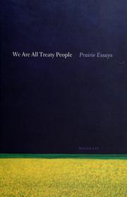 Cover of: We are all treaty people