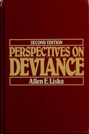 Cover of: Perspectives on deviance
