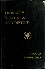 Von Israels Lehre und Leben by Cohn, Arthur