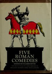 Cover of: Five Roman comedies, in modern English verse translations