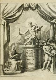 Cover of: Signa antiqua e museo Jacobi de Wilde: veterum poetarum carminibus illustrata et per Mariam filiam aeri inscripta