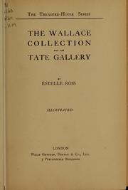 Cover of: The Wallace collection and the Tate gallery