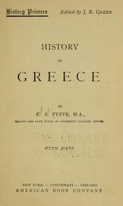 Cover of: History of Greece