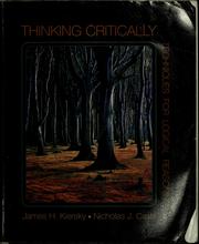 Cover of: Thinking critically: techniques for logical reasoning